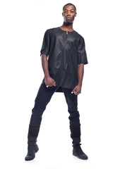 Exiled Knight Men's Long Leather Top