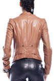 Katelyn Starx Asymetric Leather Jacket
