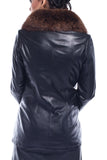 Katelyn Tully Fur Collar Leather Jacket