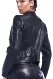 Talysa Starx Asymetric Leather Jacket