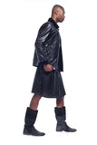 Bran Starx Men's Fur Leather Jacket