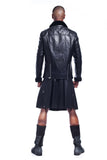 Bran Starx Men's Fur Leather Jacket