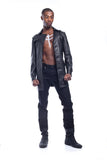 Master of Coin Men's Leather Coat Jacket